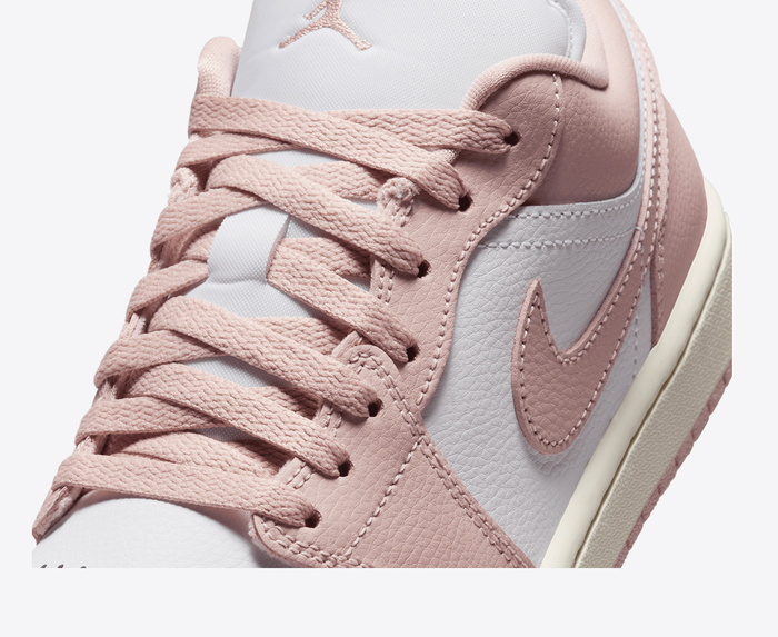 low top jordan 1 pink and white