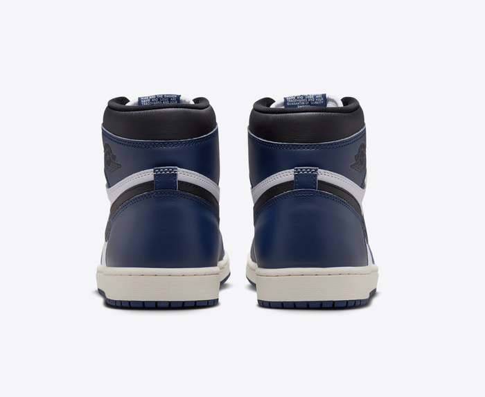 navy blue and white jordans 1