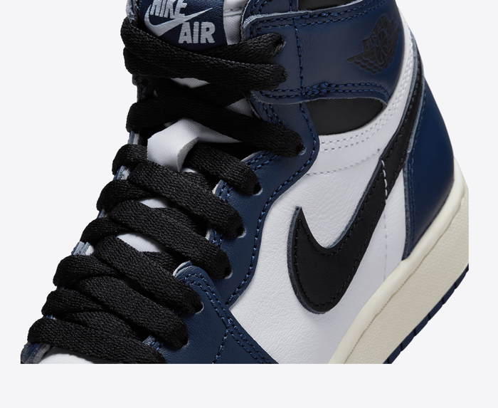 Nike air jordan 1 retro high gs navy white on sale