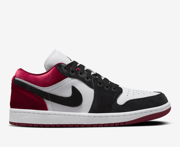 Jordan red and black and white online