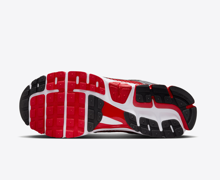 Nike - ZOOM VOMERO 5 'METALLIC SILVER/BLACK-UNIVERSITY RED' - VegNonVeg