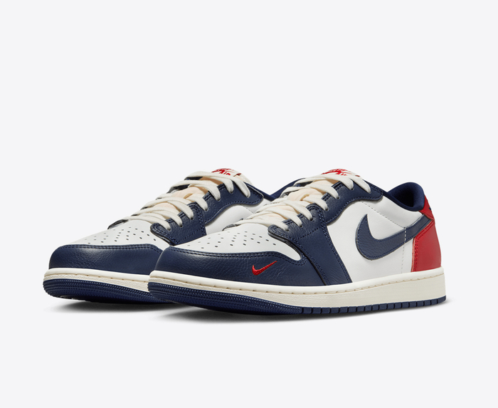 Jordan AIR JORDAN 1 RETRO LOW OG SUMMIT WHITE GYM RED MIDNIGHT NAVY VegNonVeg