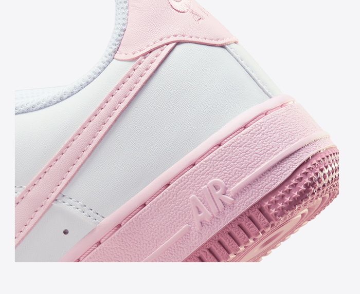 Nike AIR FORCE 1 WHITE PINK FOAM ELEMENTAL PINK VegNonVeg