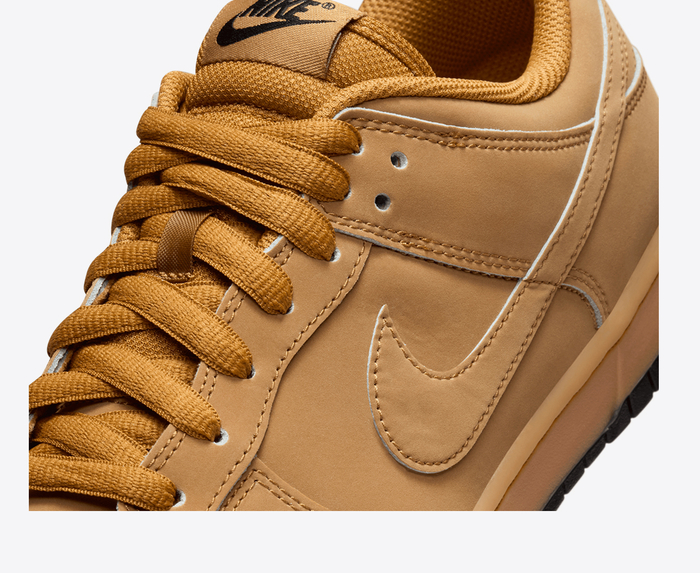 Nike DUNK LOW RETRO SE 'WHEAT/GUM YELLOWBLACK' VegNonVeg