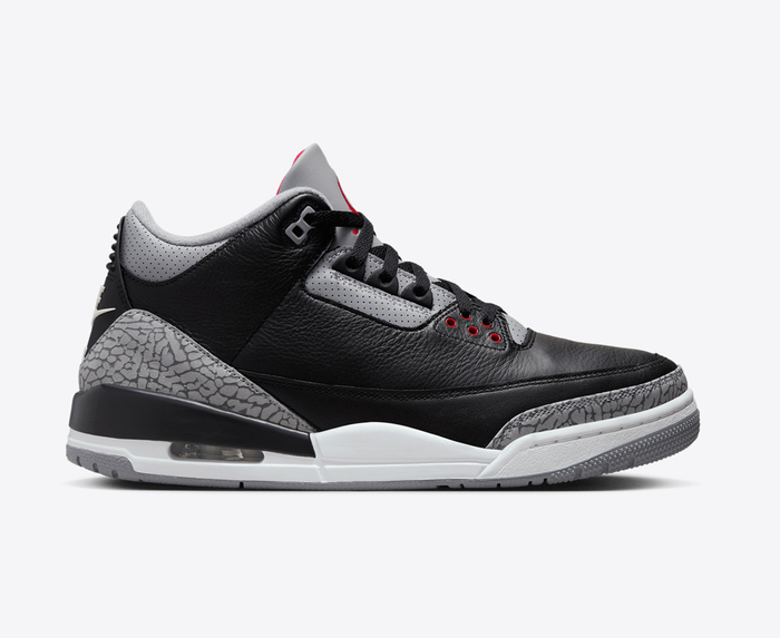 Jordan AIR JORDAN 3 RETRO BLACK FIRE RED CEMENT GREY SUMMIT WHITE VegNonVeg