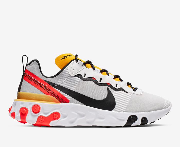 Nike Buy Online Nike React Element 55 Crimson Gold Vegnonveg VegNonVeg