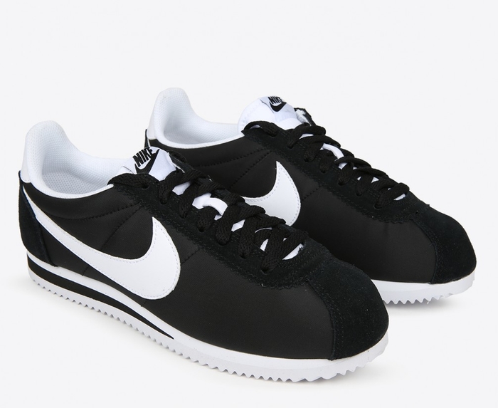Nike classic cortez nylon (black / white) deals