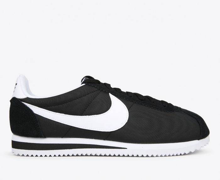 Nike Nike CLASSIC CORTEZ NYLON BLACK WHITE VegNonVeg