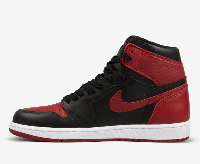 Jordan - Air Jordan - 1 Retro High BLACK/VARSITY RED-WHITE - VegNonVeg