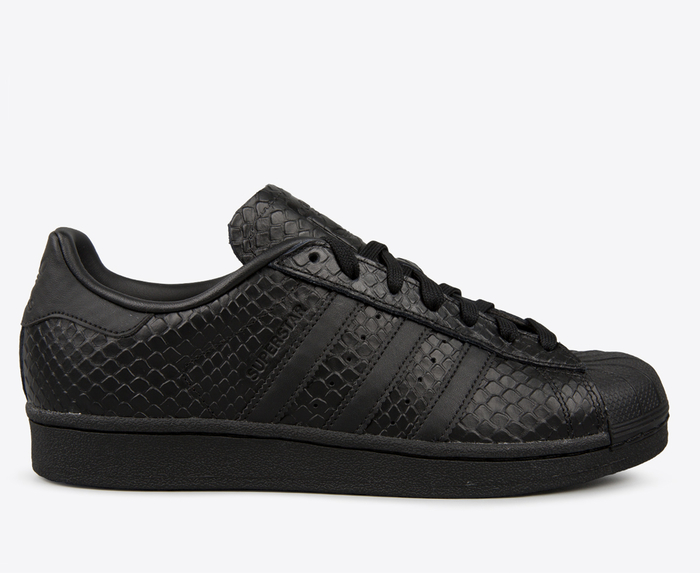 Adidas superstar snakeskin black on sale