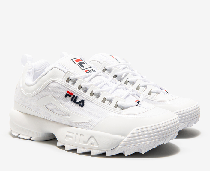 Fila DISRUPTOR 2 NO SEW WHITE FLA NVY VegNonVeg