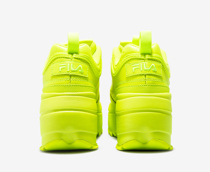 Fila disruptor 2025 2 wedge neon