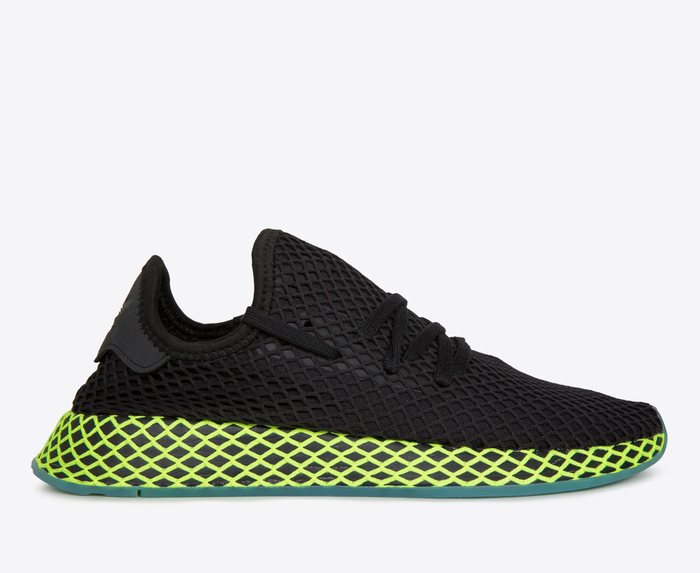 Adidas Originals DEERUPT RUNNER CORE BLACK ASH BLU VegNonVeg