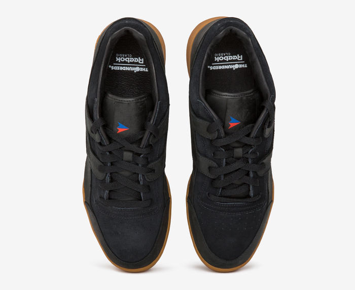 REEBOK WORKOUT PLUS X THE HUNDREDS BLACK RED RUSH COLLEGIATE NAVY WHITE VegNonVeg