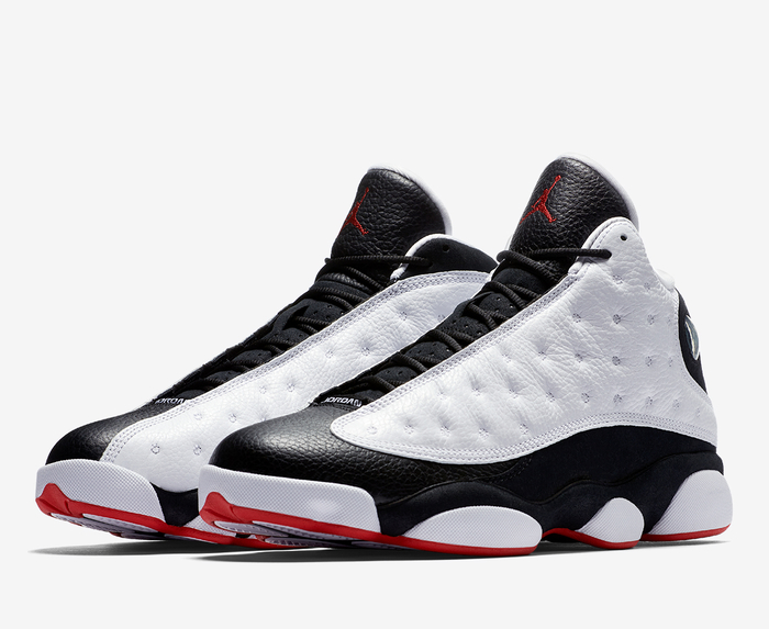 Jordan AIR JORDAN 13 RETRO WHITE TRUE RED BLACK VegNonVeg
