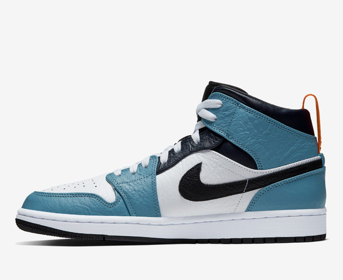 Jordan air jordan 1 mid sale se fearless white/black/teal