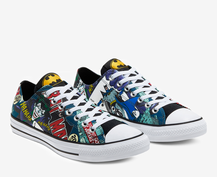 Converse X Batman Chuck Taylor All Star White Black Multi VegNonVeg