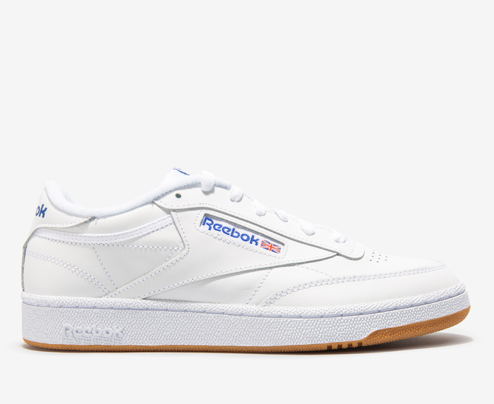 Reebok Club C 85 Trainers in White/Royal/Gum