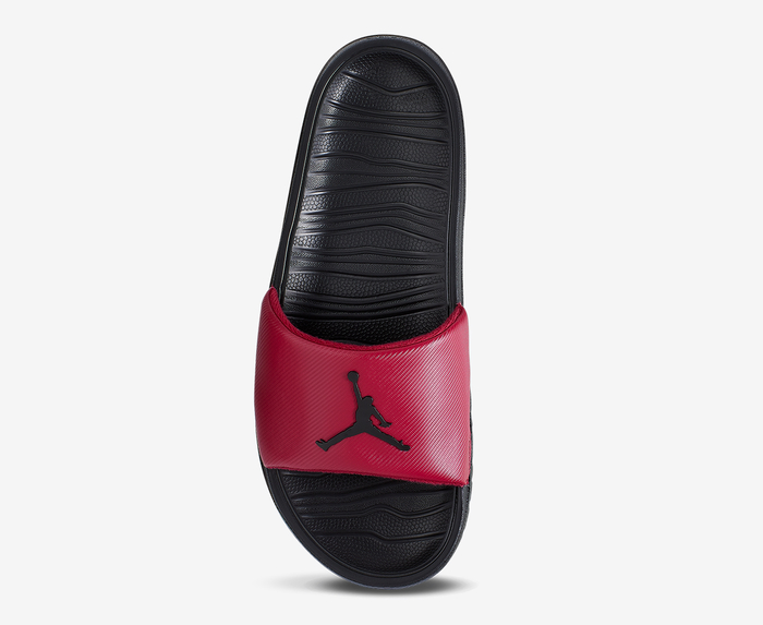 Red and black jordan sandals new arrivals