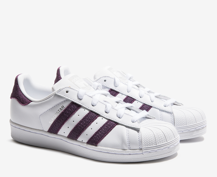 Adidas Originals SUPERSTAR W WHITE RED NIGHT F17 SILVER MET VegNonVeg