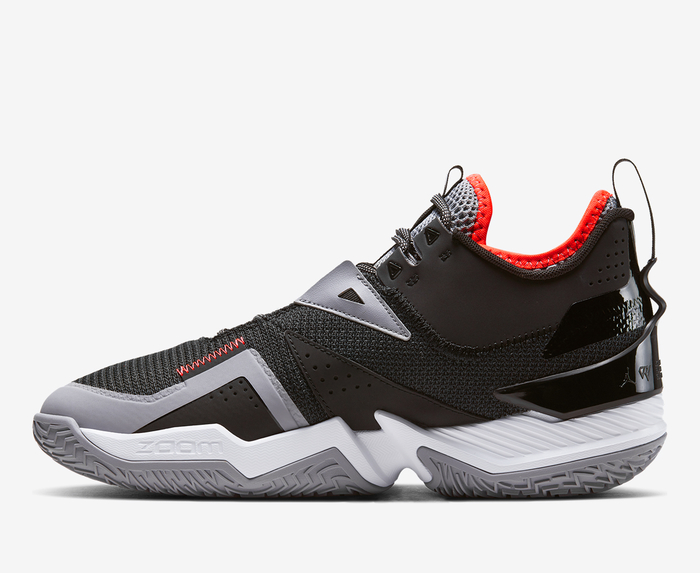 Jordan JORDAN WESTBROOK ONE TAKE PF BLACK WHITE CEMENT GREY BRIGHT CRIMSON VegNonVeg