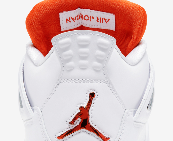 Orange and 2024 silver jordans