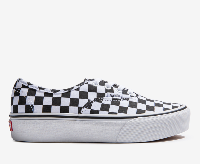 Vans checkerboard authentic platform hot sale