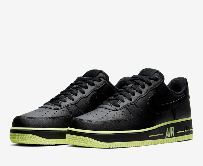 nike air force 1 07 barely volt black
