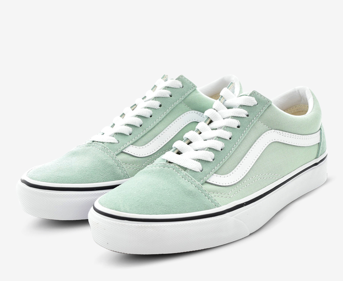 Vans - OLD SKOOL 'AQUA/TRU WHT' - VegNonVeg