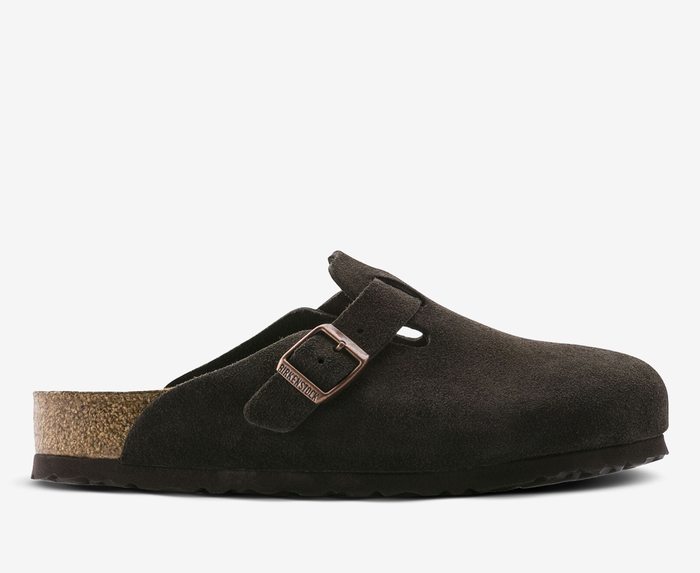 Birkenstock boston mocha fashion suede