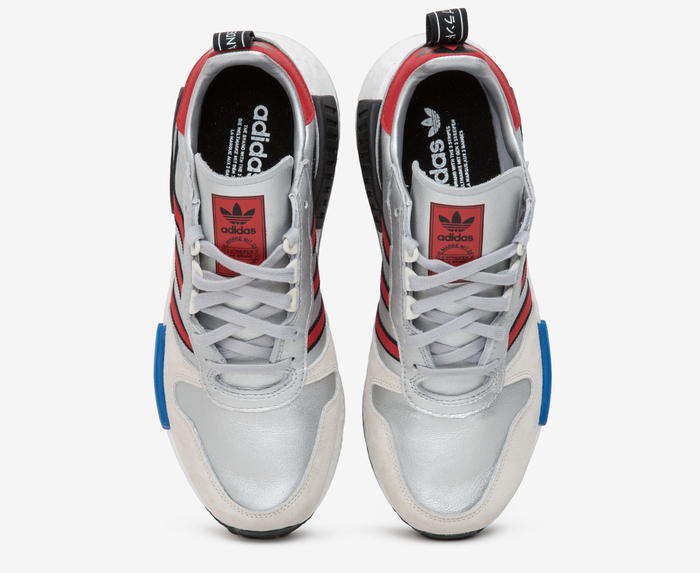 Adidas Originals RISING R1 SILVER MET COLLEGIATE RED VegNonVeg