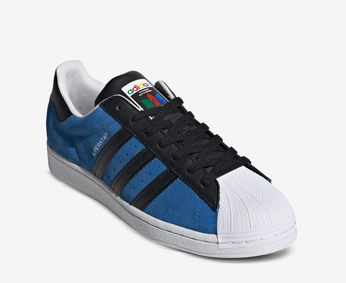 Adidas superstar shop blue and black