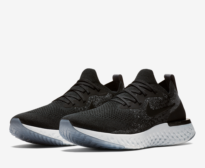 Nike epic react black dark sales grey