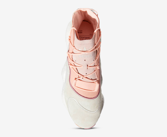 Adidas Originals CRAZY BYW LVL I CREAM WHITE CLEAR ORANGE CLEAR GREY VegNonVeg