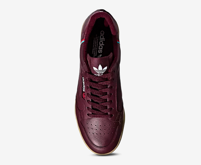 Adidas originals continental 80 maroon online