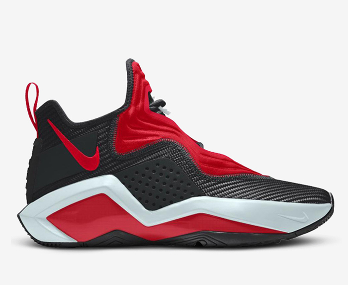 Red and black lebron on sale soldiers