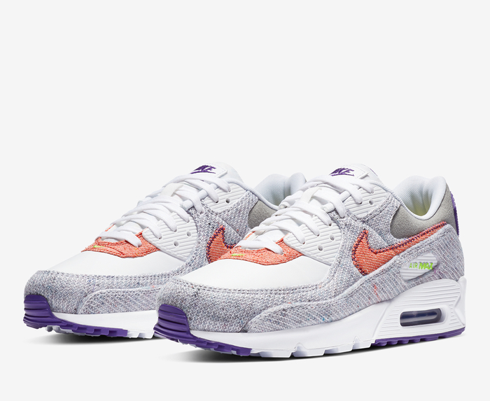 Air max 90 white best sale and purple