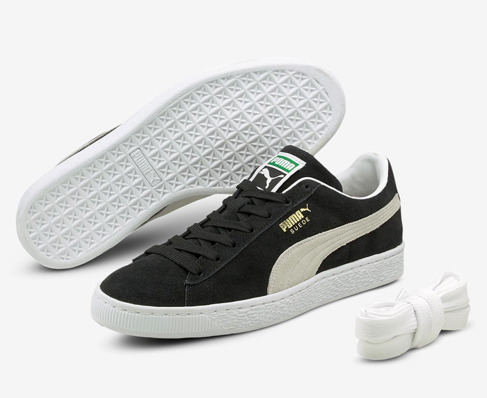 Puma - Suede Classic XXI 'Puma Black-Puma White' - VegNonVeg