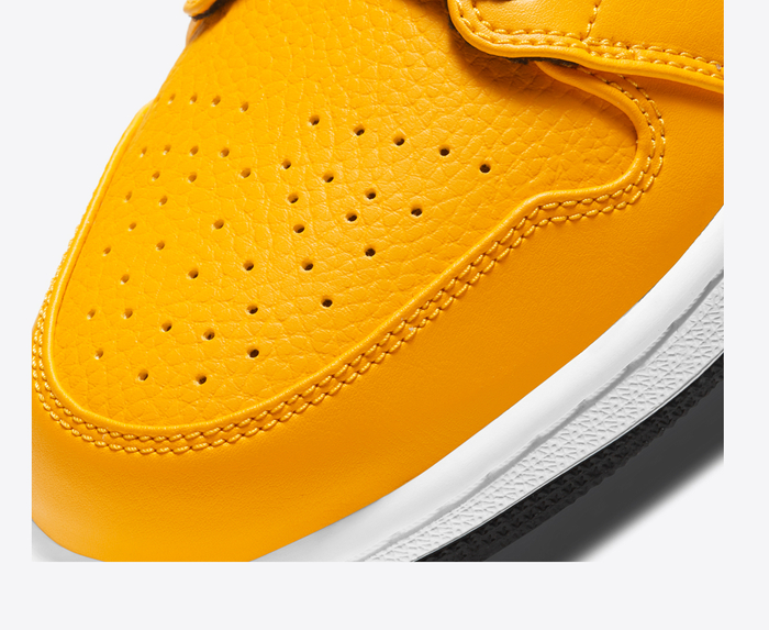 university gold black and white jordan 1