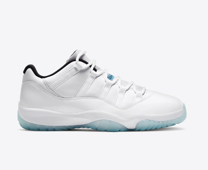 jordan 11 low light blue and white