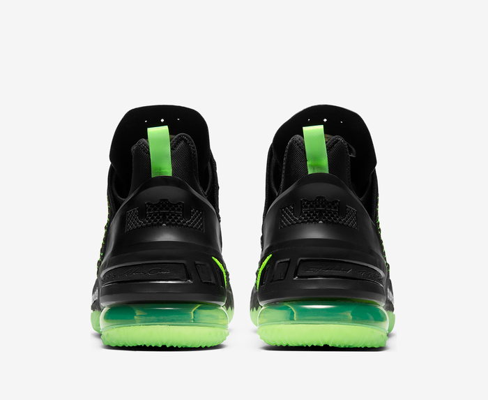 Black and green lebrons best sale