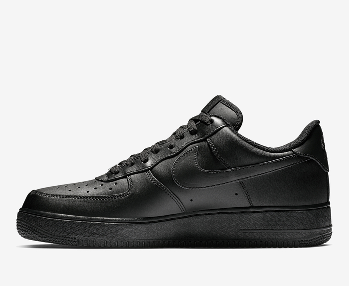 Air force 1 black sales and silver