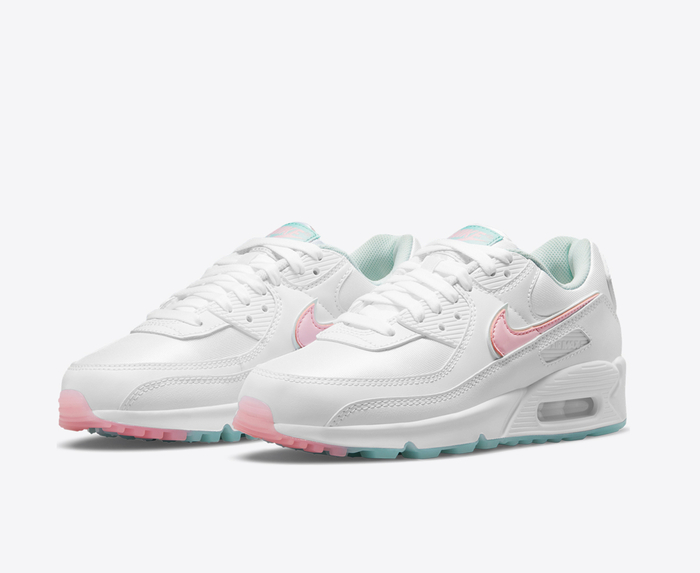 Nike W AIR MAX 90 WHITE ARCTIC PUNCH BARELY GREEN VegNonVeg