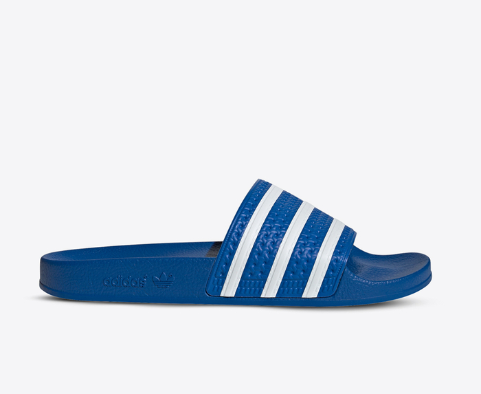 Adidas adilette blue online white