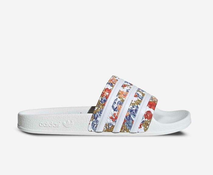 Adidas adilette flower best sale