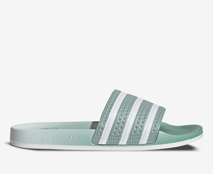 Adidas Originals ADILETTE HAZY GREEN FTWR WHITE HAZY GREEN