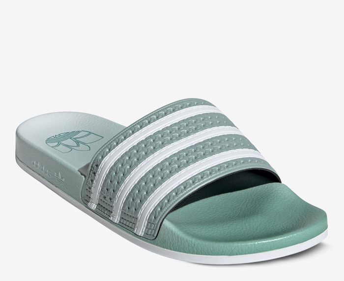 Adidas Originals ADILETTE HAZY GREEN FTWR WHITE HAZY GREEN