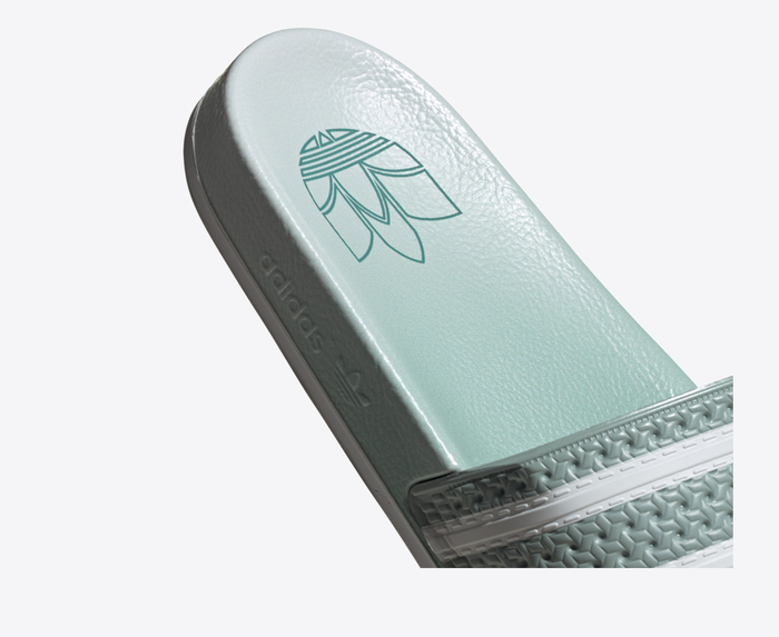 adilette hazy green