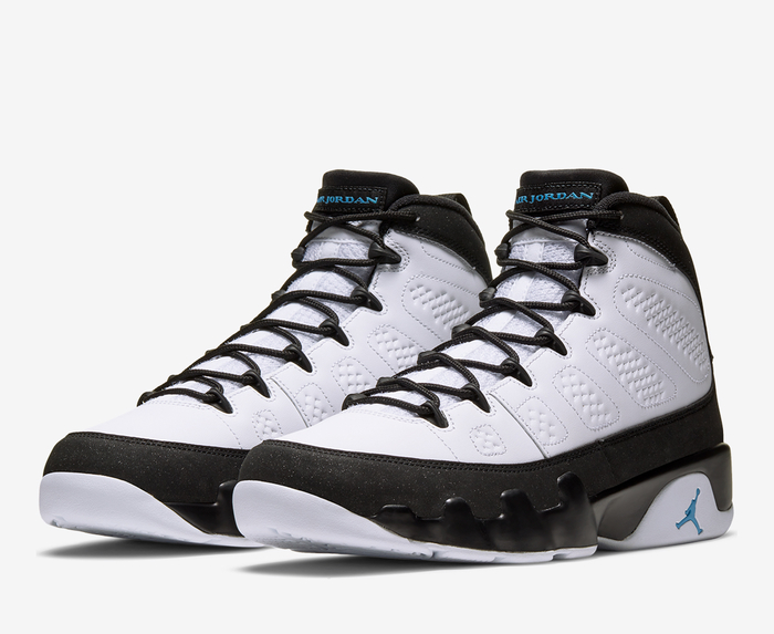 Jordan AIR JORDAN 9 RETRO WHITE UNIVERSITY BLUE BLACK VegNonVeg