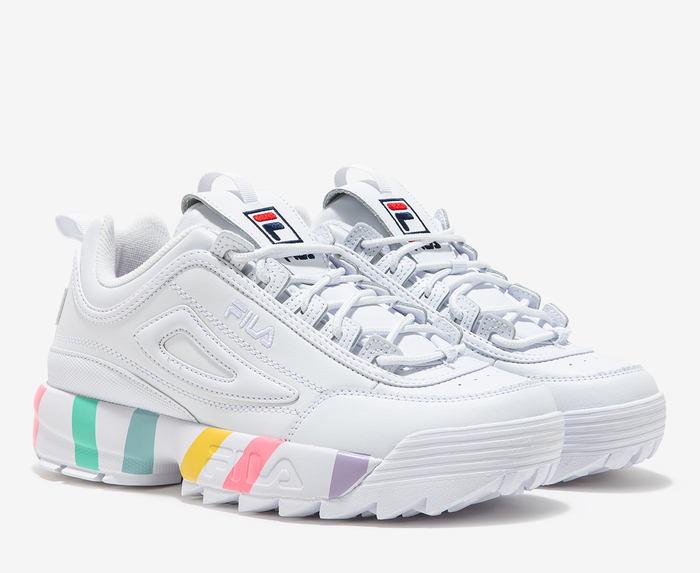 Fila - DISRUPTOR II STRIPE MIDSOLE 'WHT' - VegNonVeg